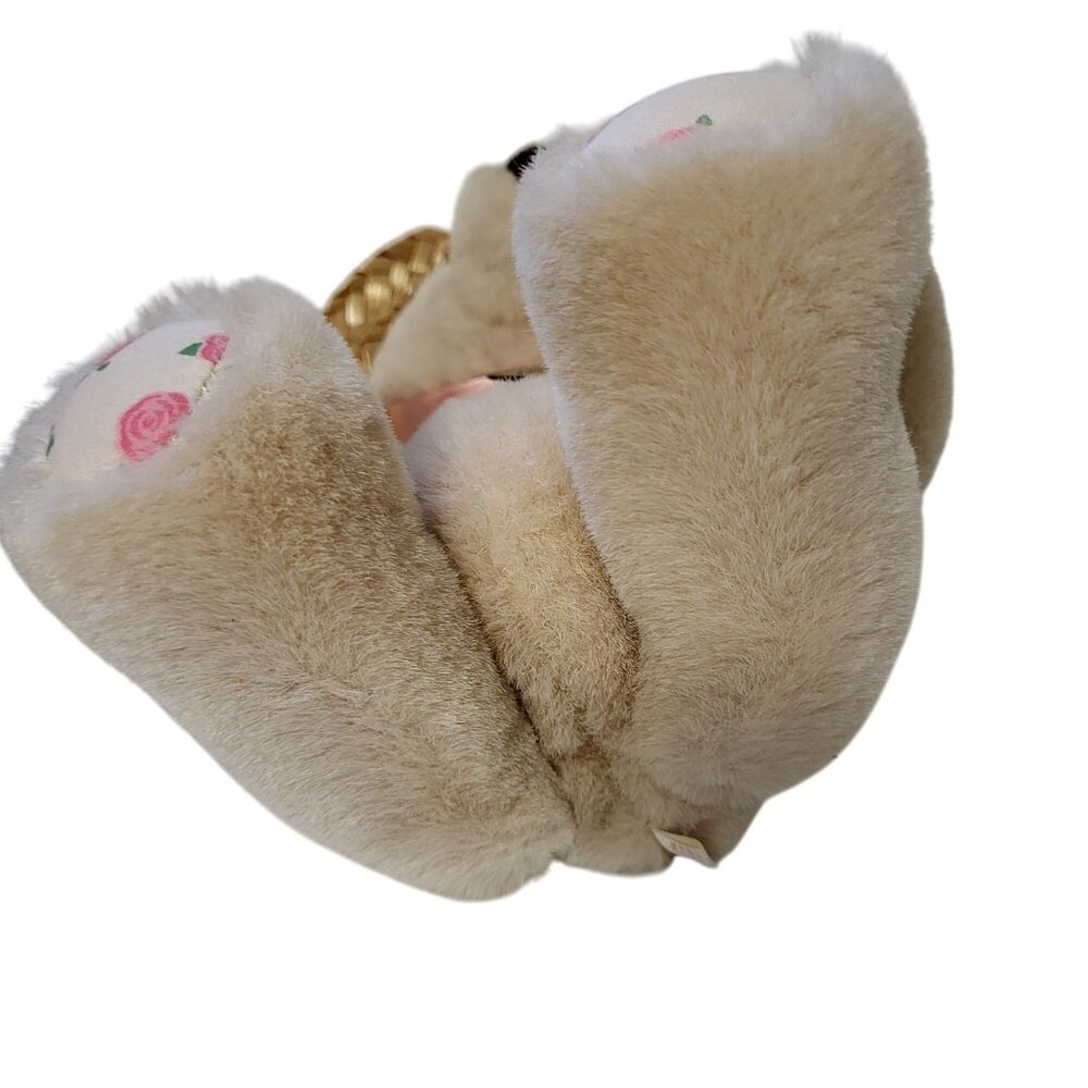 Vtg 1988 Dakin Limited Edition Rosemary Bear Plush W/ Floral Straw Hat & Ribbon - Picture 8 of 10